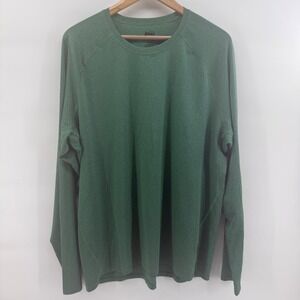 REI Co-op Mens XL Green Heathered Long Sleeve Active Performance Hiking Shirt